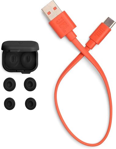 JBL Tune Flex 2 - الضوضاء اللاسلكية الحقيقية لإلغاء سماعات الأذن الصوت المكاني والتكنولوجيا المحيطة الذكية ، 6 ميكروفونات للمكالمات المثالية ، حتى 48 ساعة من التشغيل ، IP54 Dust & Water Resistant (Black) (متجدد) in Saudi Arabia