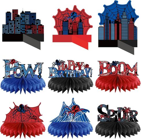 9 قطع من Outus قطعة مركزية على شكل قرص العسل من Happy Dude قطعة واحدة من Happy Dude لتزيين حفلات عيد الميلاد الأول مجموعة أغطية طاولات وجه مبتسم ومستلزمات حفلات الزفاف وحفلات استقبال المولود الجديد وحفلات أعياد الميلاد وديكور المنزل in Kuwait