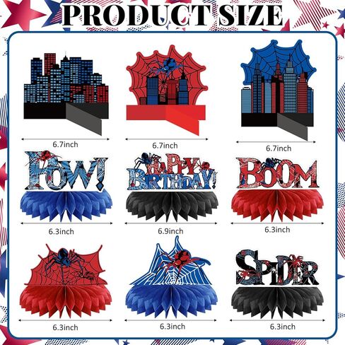 9 قطع من Outus قطعة مركزية على شكل قرص العسل من Happy Dude قطعة واحدة من Happy Dude لتزيين حفلات عيد الميلاد الأول مجموعة أغطية طاولات وجه مبتسم ومستلزمات حفلات الزفاف وحفلات استقبال المولود الجديد وحفلات أعياد الميلاد وديكور المنزل in Kuwait