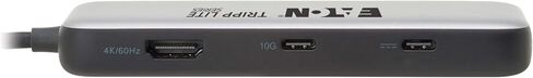 Tripp Lite USB-C Hub Docking Station Adapter with 2 USB-A, 1 USB-C, 1 HDMI, Memory Card Slots USB 3.2 Gen 2, 4K@60Hz HDMI, Micro SD + SD, 100W PD Charging Port, 3-Year Warranty (U444-06N-H4MUC3) in Saudi Arabia