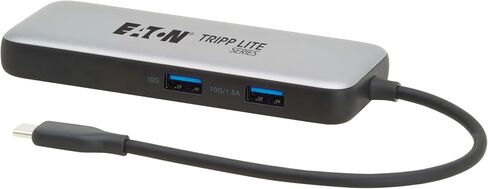 Tripp Lite USB-C Hub Docking Station Adapter with 2 USB-A, 1 USB-C, 1 HDMI, Memory Card Slots USB 3.2 Gen 2, 4K@60Hz HDMI, Micro SD + SD, 100W PD Charging Port, 3-Year Warranty (U444-06N-H4MUC3) in Saudi Arabia