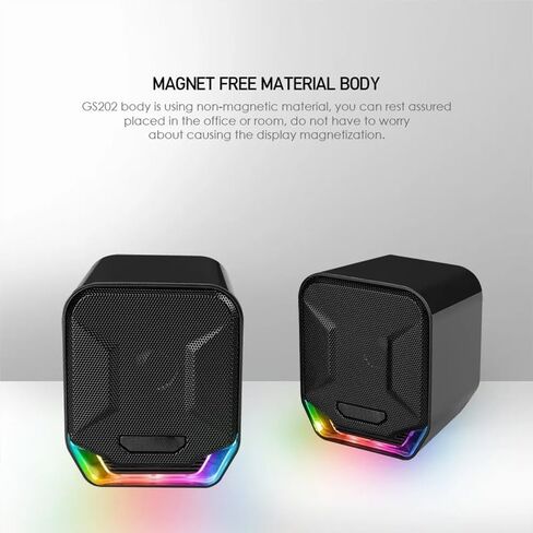 3.5 ملم وإحياء مكبرات صوت سلكية محيط مع مكبرات الصوت RGB Light Foolspeakers لجهاز الكمبيوتر المحمول للكمبيوتر الكمبيوتر الشخصي in Saudi Arabia
