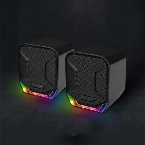 3.5 ملم وإحياء مكبرات صوت سلكية محيط مع مكبرات الصوت RGB Light Foolspeakers لجهاز الكمبيوتر المحمول للكمبيوتر الكمبيوتر الشخصي in Saudi Arabia