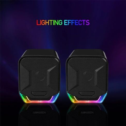 3.5 ملم وإحياء مكبرات صوت سلكية محيط مع مكبرات الصوت RGB Light Foolspeakers لجهاز الكمبيوتر المحمول للكمبيوتر الكمبيوتر الشخصي in Saudi Arabia