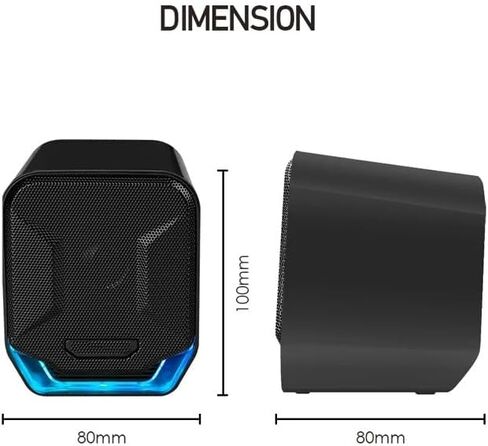 3.5 ملم وإحياء مكبرات صوت سلكية محيط مع مكبرات الصوت RGB Light Foolspeakers لجهاز الكمبيوتر المحمول للكمبيوتر الكمبيوتر الشخصي in Saudi Arabia