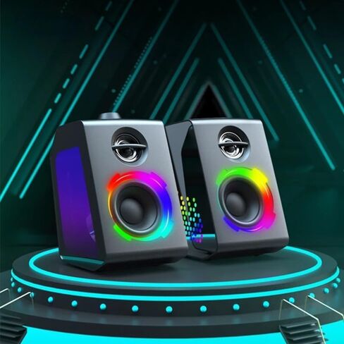 30W مكبرات صوت صوتية رائعة GRB GRB Light Gaming 2.0 Computer Multimedia PC SPEAKERS in Saudi Arabia