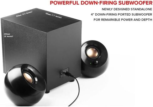 USB-Powered Desktop Speakers Powerful Down-Firing Subwoofer Up to 8W RMS Total Power for Computer in Saudi Arabia