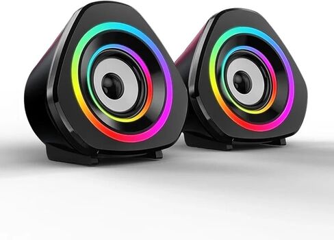 5.0 Soundbox 2.0 Loudspeaker with RGB Colorful Breathing LED Light Computer Speakers in Saudi Arabia