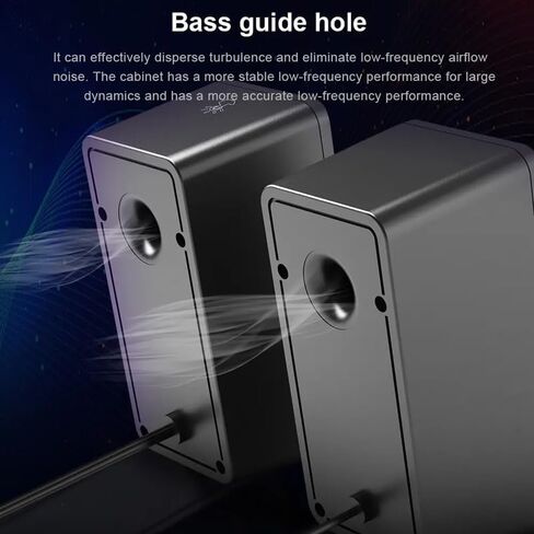3.5mm Aux 2.0 Stereo Surround Music RGB Gaming Speakers Sound Bar for Computer Desktop PC Loudspeakers in Saudi Arabia