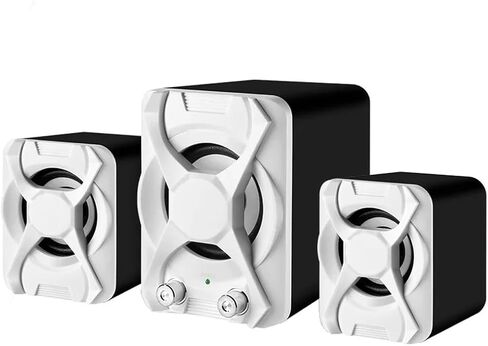 مكبرات الصوت السلكية Aux سلكية مكبرات الصوت Stereo 2.1 لمكبر صوت هاتف الكمبيوتر (E) in Saudi Arabia