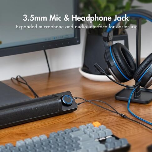مكبرات صوت الكمبيوتر PC Sound Bar مكبر صوت محمول لجهاز الكمبيوتر المحمول لمراقبة سطح المكتب in Saudi Arabia