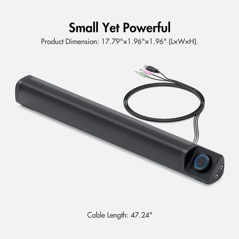 مكبرات صوت الكمبيوتر PC Sound Bar مكبر صوت محمول لجهاز الكمبيوتر المحمول لمراقبة سطح المكتب in Saudi Arabia