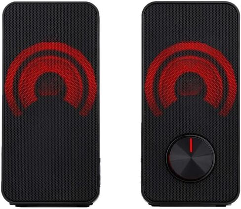 Mameing Speaker 2.0 قناة ستيريو سطح المكتب المكتب للكمبيوتر للكمبيوتر للكمبيوتر كمبيوتر محمول مكبرات الصوت التلفزيونية in Saudi Arabia