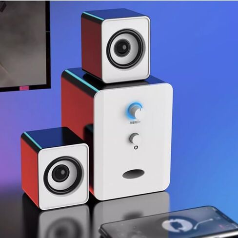مكبر صوت كمبيوتر سطح المكتب SPECTOP SPENOOFER Wired Mini Speaker SPEAKER 2.1USB مكبر صوت صغير in Saudi Arabia