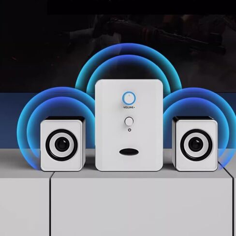 مكبر صوت كمبيوتر سطح المكتب SPECTOP SPENOOFER Wired Mini Speaker SPEAKER 2.1USB مكبر صوت صغير in Saudi Arabia