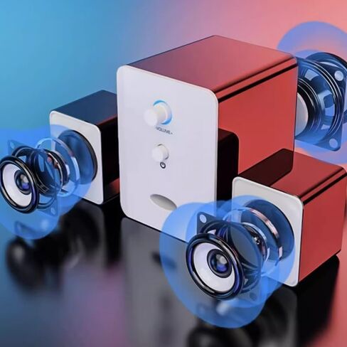 مكبر صوت كمبيوتر سطح المكتب SPECTOP SPENOOFER Wired Mini Speaker SPEAKER 2.1USB مكبر صوت صغير in Saudi Arabia