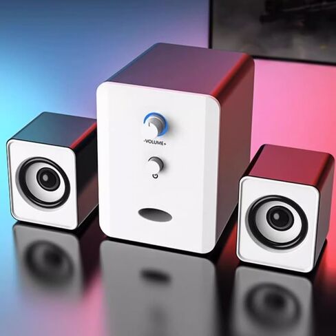 مكبر صوت كمبيوتر سطح المكتب SPECTOP SPENOOFER Wired Mini Speaker SPEAKER 2.1USB مكبر صوت صغير in Saudi Arabia