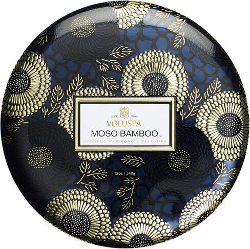 Voluspa 3 Wick Tin Candle - Apple Blue Clover for Unisex - 12 oz Candle in Kuwait