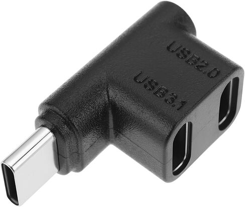 ECSiNG USB 3.1 Type-C Splitter Adapter 1 Male to 2 Female 100W PD Fast Charging and Data Extension Compatible with Steam Deck Laptop Tablet in Saudi Arabia
