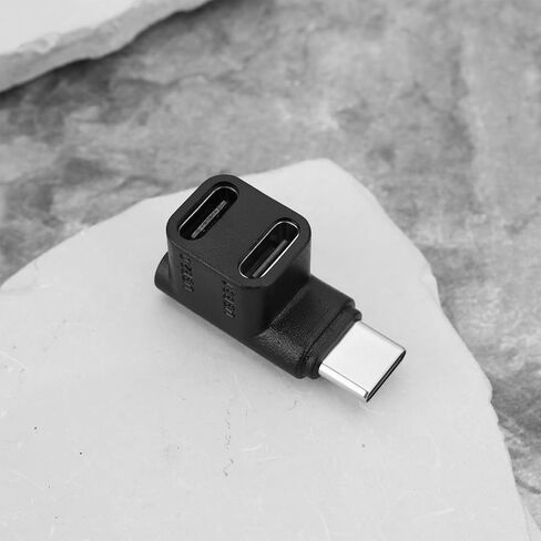 ECSiNG USB 3.1 Type-C Splitter Adapter 1 Male to 2 Female 100W PD Fast Charging and Data Extension Compatible with Steam Deck Laptop Tablet in Saudi Arabia