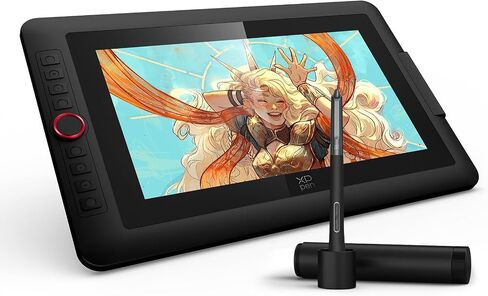 XPPen Artist13.3 Pro V2 Drawing Tablet with Screen, 16384 Pen Pressure, 99% sRGB XP-PEN AC18 Multifunctional Metal Drawing Pen Tablet Stand in Saudi Arabia