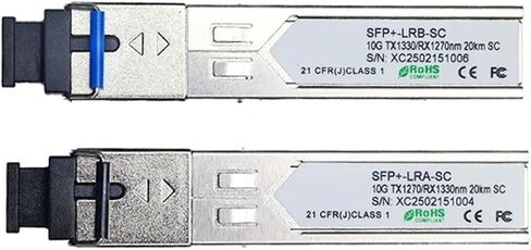 10G SFP+ Bi-Directional Optical Transceiver, 1270/1330nm Wavelength, 20KM Single-Mode Fiber,(4 Pair) in Kuwait