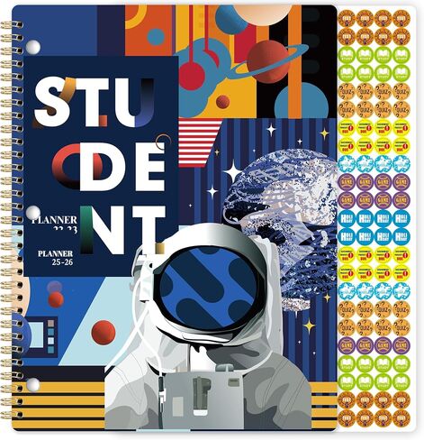 Student Planner 2024-2025 - Weekly & Monthly School Planner from JULY 2024 - JUNE 2025, 9'' x 11'', School Planner with Twin-Wire Binding, Stickers in Saudi Arabia