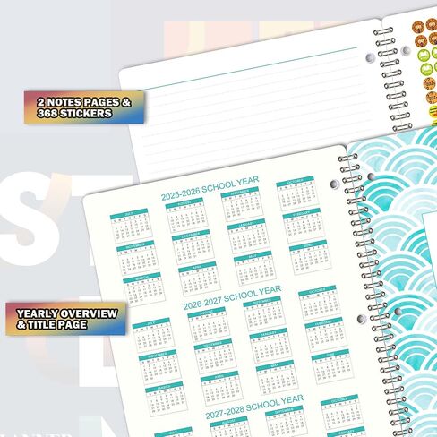 Student Planner 2024-2025 - Weekly & Monthly School Planner from JULY 2024 - JUNE 2025, 9'' x 11'', School Planner with Twin-Wire Binding, Stickers in Saudi Arabia