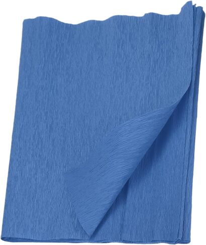 MECCANIXITY Crepe Paper Roll 7.5ft Long 20 Inch Wide for Wedding Ceremony Various Large Festivals Decoration, Blue in Saudi Arabia