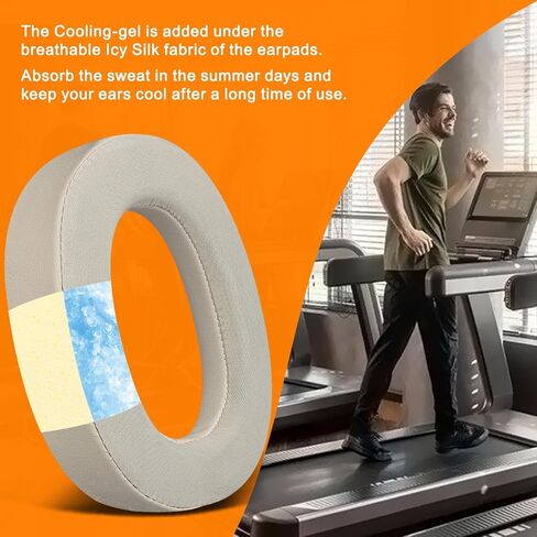 Soulwit Cooling هلام استبدال وسائد الأذن ل Jabra Elite 85h اللاسلكي سماعات الأذن ، وأسماء الأذن مع رغوة عزل الضوضاء الناعمة - أسود in Kuwait