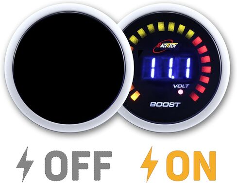 RACETECH 52mm Blue LED Display Electrical LED Gauge/Oil Pressure/Volt Gauge(W/Sensor) in Kuwait