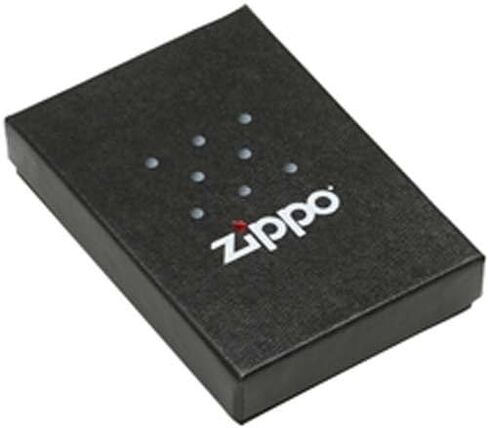 Zippo Lucky Clover Satin Chrome Pocket Lighter in Saudi Arabia
