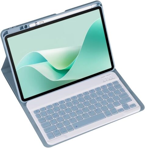 Magnetic Detachable Wireless Keyboard & Mouse Combo with Built in Pen Holder Leather Cover for Huawei MatePad Pro 11 Tablet Keyboard Case (Pink,Normal and Mouse) in Saudi Arabia