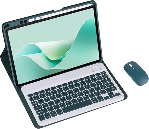 لوحة المفاتيح اللاسلكية القابلة للفصل المغناطيسي والسرد مع غطاء جلدي مدمج في Huawei Matepad Pro 11 بوصة لوحة مفاتيح (Pink ، Packlight Touch Pad) in Saudi Arabia