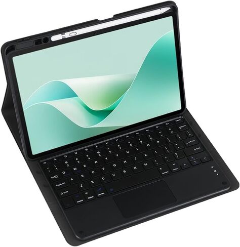 لوحة المفاتيح اللاسلكية القابلة للفصل المغناطيسي والسرد مع غطاء جلدي مدمج في Huawei Matepad 11.5 " in Saudi Arabia