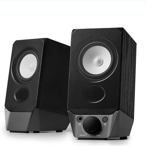 مكبرات صوت الكمبيوتر مع إدخال V5.3 AUX 2W+2W طاقة Bass Strong Bass USB-A لجهاز الكمبيوتر اللوحي للكمبيوتر الشخصي. in Saudi Arabia