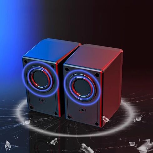 جهاز كمبيوتر سطح المكتب Mini Mini Mini Small Speaker Laptop Small Home Home Multimedia Active Impact Speaker (D) in Saudi Arabia