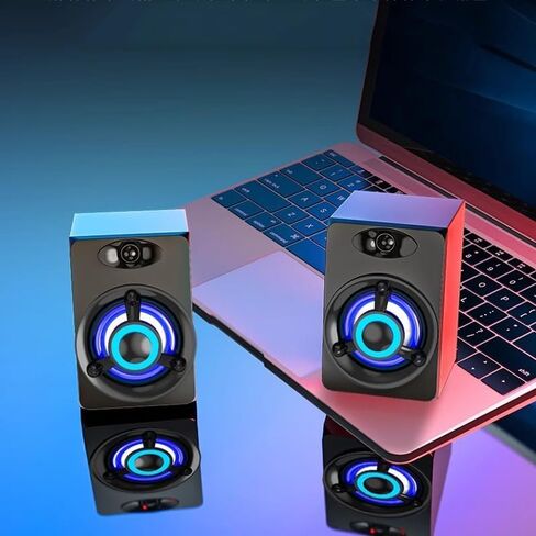 جهاز كمبيوتر سطح المكتب Mini Mini Mini Small Speaker Laptop Small Home Home Multimedia Active Impact Speaker (D) in Saudi Arabia