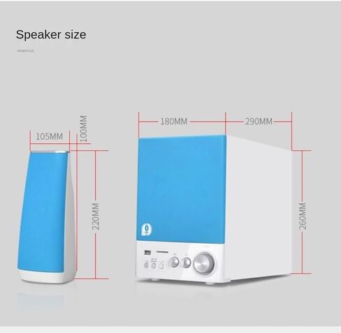 Multimedia Active Subwoofer Stereo Home Laptop HiFi Speaker Desktop Speaker in Saudi Arabia