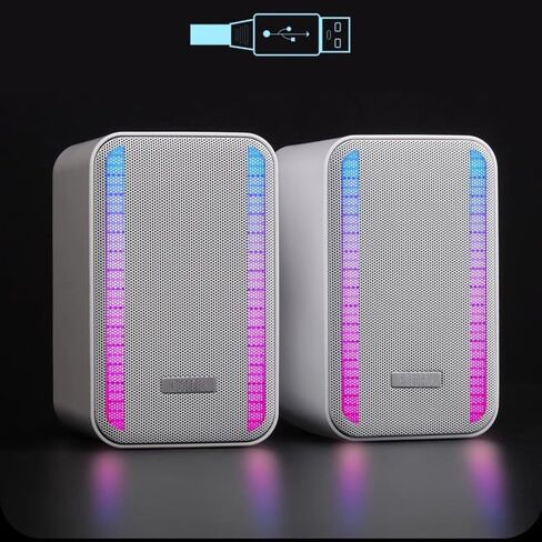 Speaker Desktop Laptop Wired Computer Games Esports Speaker Home Heavy Bass Stereo(D) in Saudi Arabia