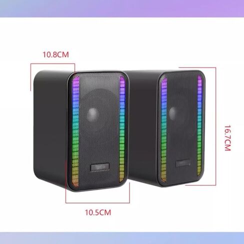Speaker Desktop Laptop Wired Computer Games Esports Speaker Home Heavy Bass Stereo(D) in Saudi Arabia