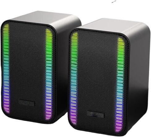 Speaker Desktop Laptop Wired Computer Games Esports Speaker Home Heavy Bass Stereo(D) in Saudi Arabia