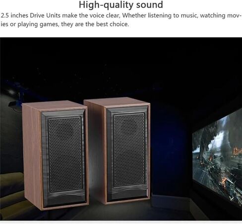 Computer Speakers Desktop Speaker Powered Speake Surround Laptop Speaker Multimedia Loud Speaker(D) in Saudi Arabia