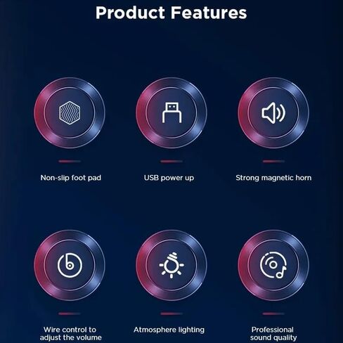 Computer Desktop Luminous Sound Laptop Desktop Computer Mobile Phone Universal Speaker in Saudi Arabia