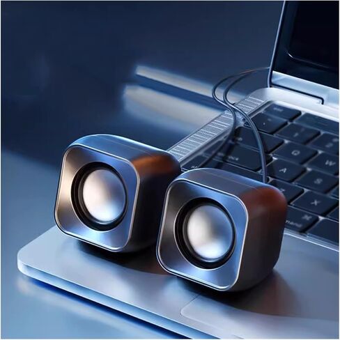Computer Audio Desktop Home Wired Small Speaker Desktop Subwoofer(E) in Saudi Arabia