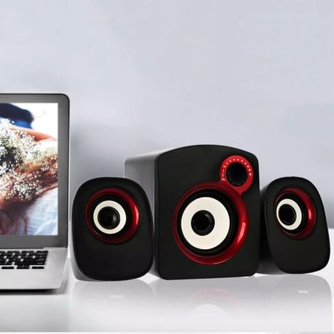 Computer Audio Desktop Home Speaker Laptop Heavy Subwoofer Wired Small Mini Desktop Speaker(D) in Saudi Arabia