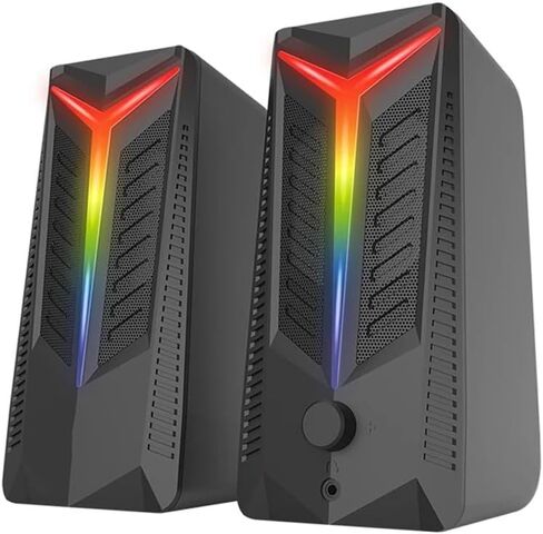 مكبرات الصوت السلكية سعة 3.5 مم من مكبرات الصوت Stereo Profese for Music Game Abspeakers PC PP Phone TV in Saudi Arabia