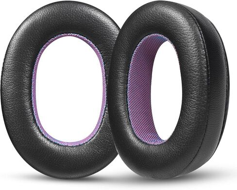 Breathable Mesh Replacement Earpads for WH-1000XM2/MDR-1000X - Comfortable Black/Purple Ear Pad Cushions in Kuwait