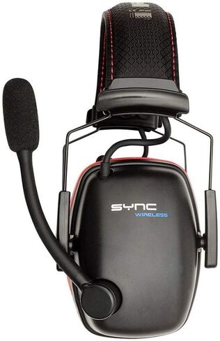 Honeywell Sync Digital AM/FM/MP3 Radio Earmuff (RWS-53012), Red in Saudi Arabia