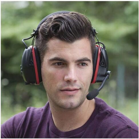 Honeywell Sync Digital AM/FM/MP3 Radio Earmuff (RWS-53012), Red in Saudi Arabia